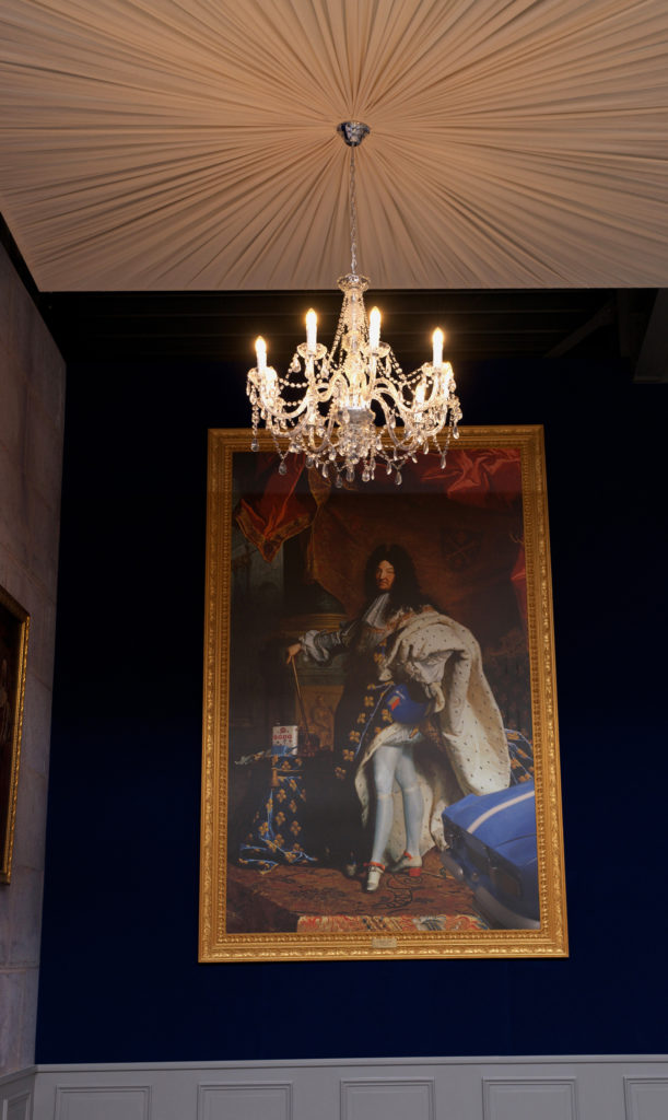 Tableau baroque l'Huile XIV et lustre